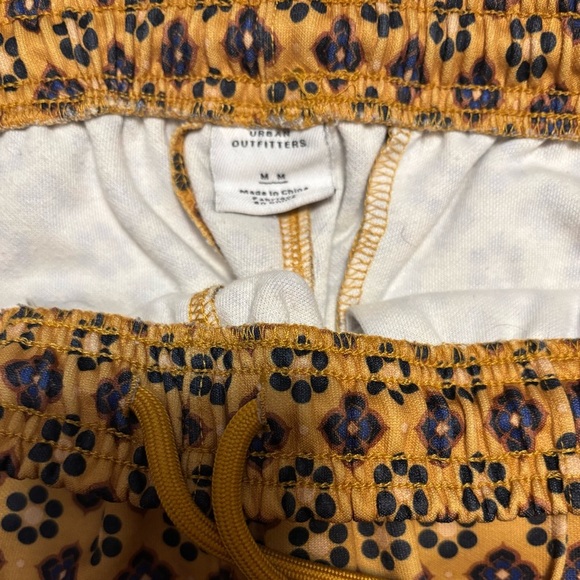 Urban Outfitters Oscar Brown and Yellow Geometric Jogger Sweatpants. - Picture 6 of 6